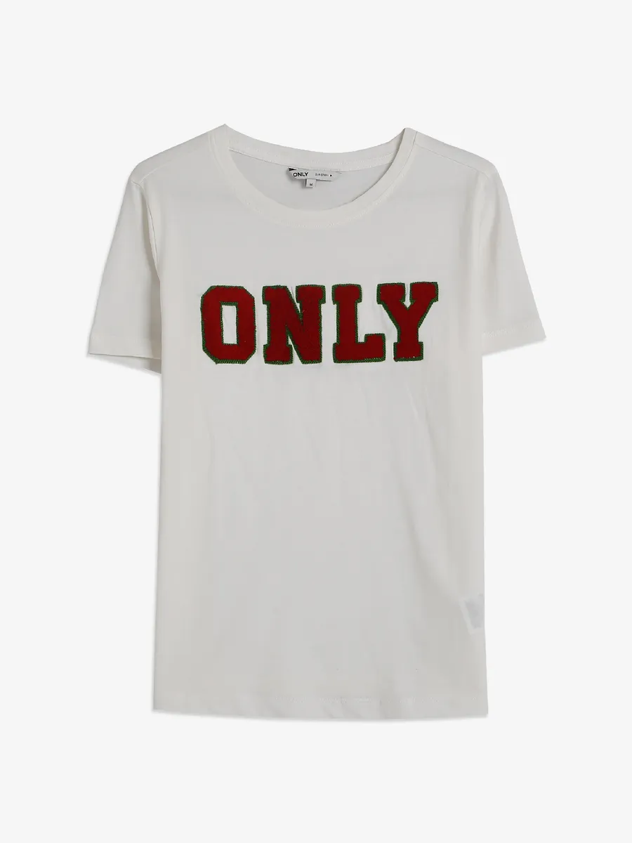 ONLY white cotton t-shirt