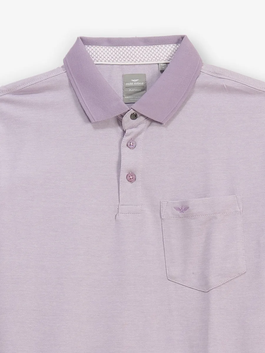 PARK AVENUE lilac purple cotton t-shirt