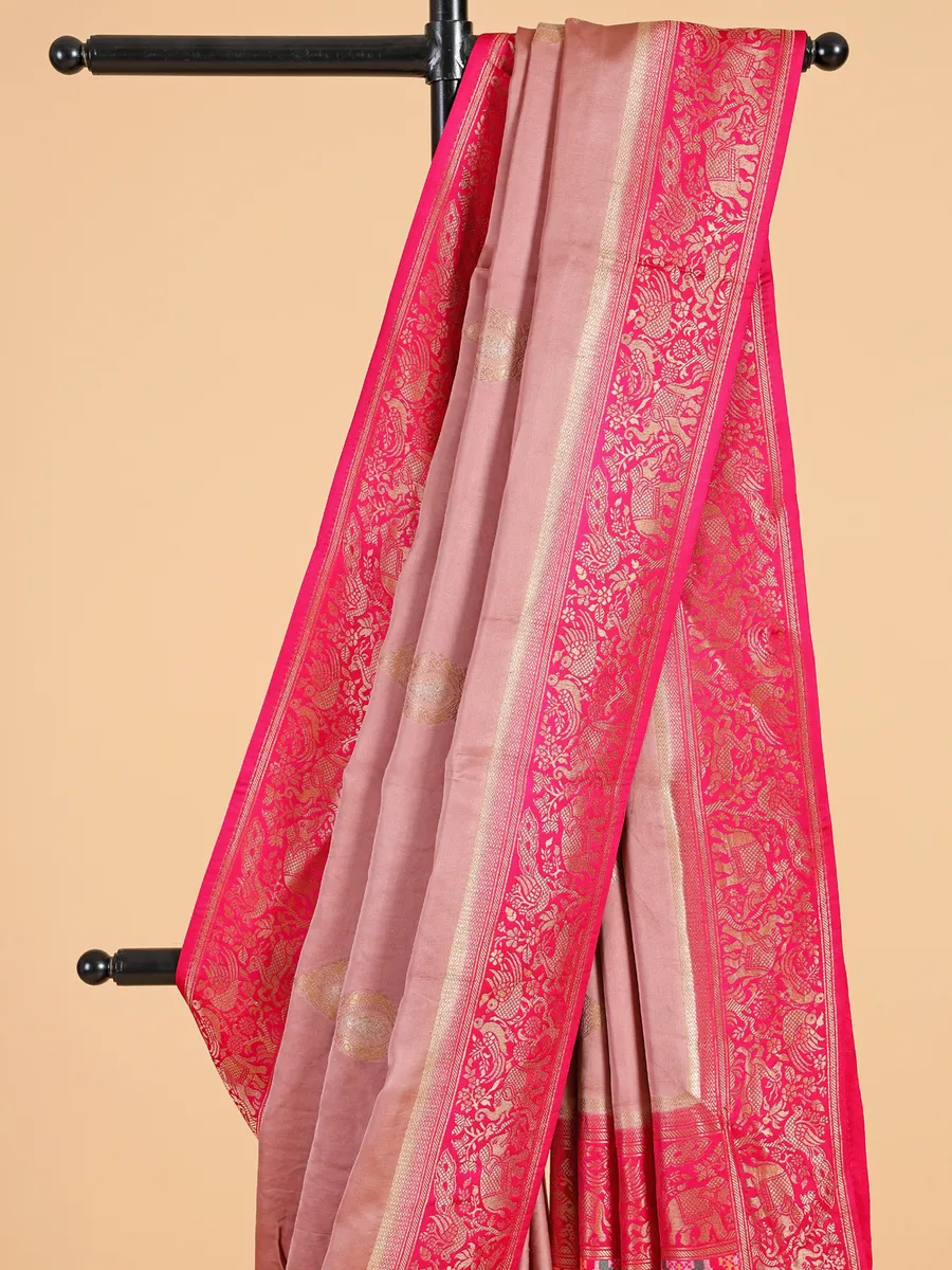 Patola onion printed silk saree