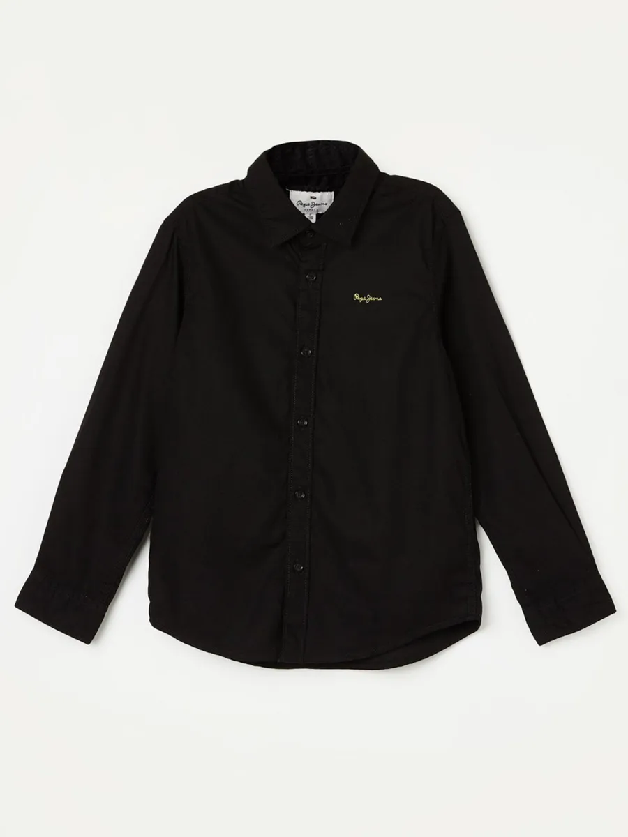 Pepe Jeans black cotton plain shirt