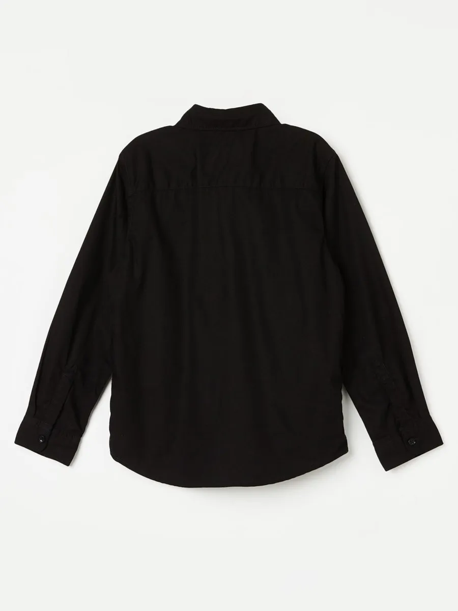 Pepe Jeans black cotton plain shirt