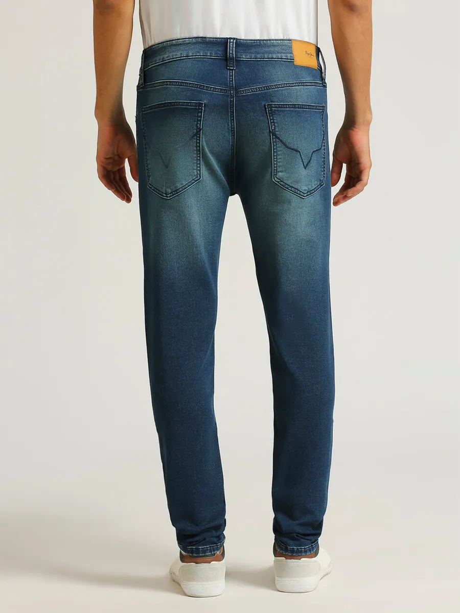 PEPE JEANS blue washed skinny fit jeans