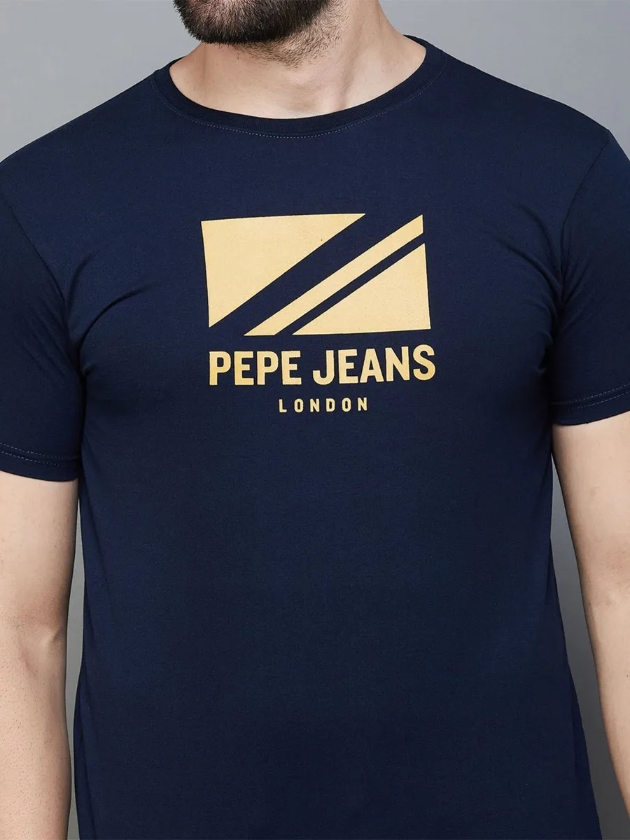 Pepe Jeans casual navy t shirt in printed