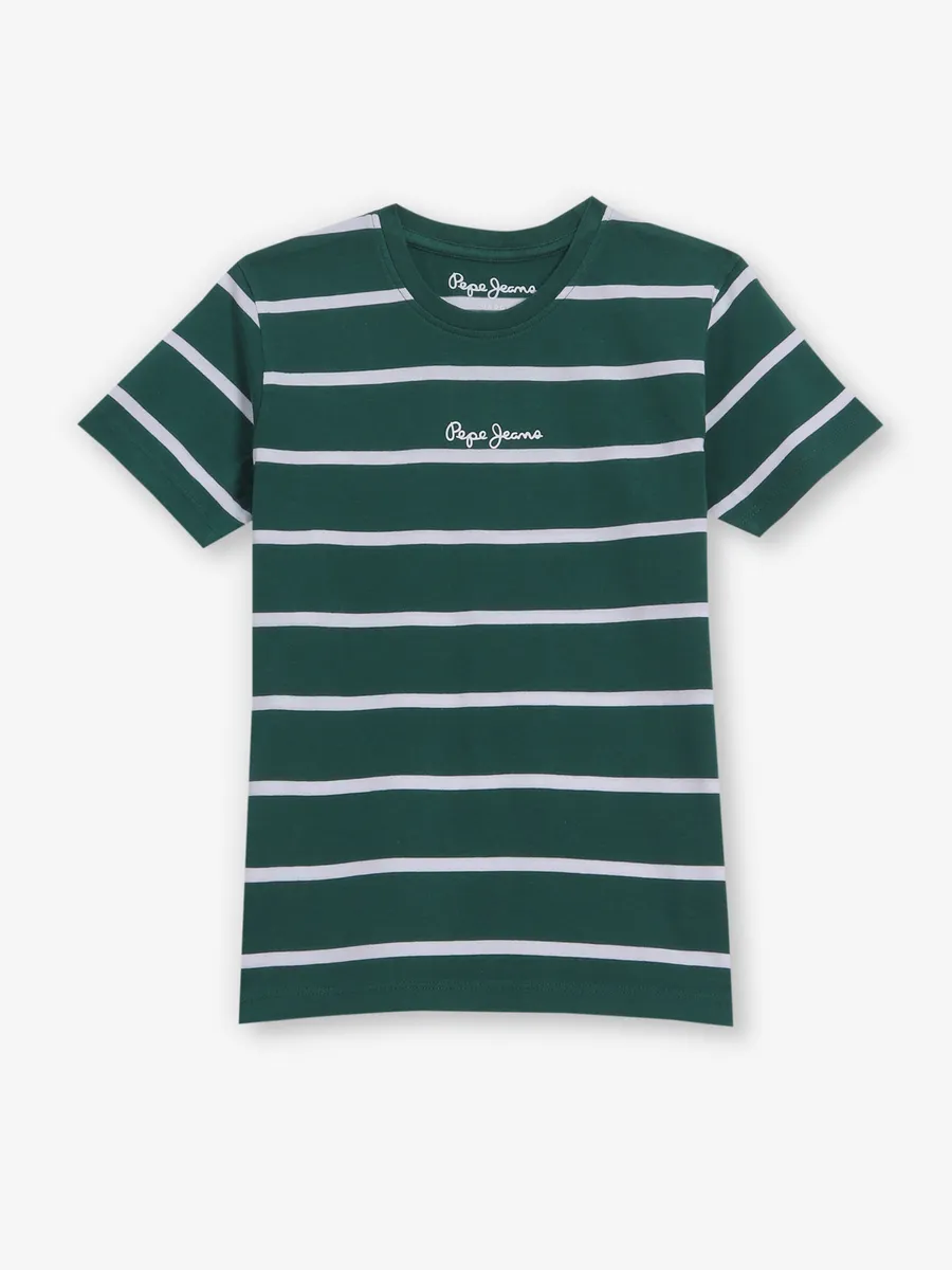 PEPE JEANS cotton dark green t-shirt