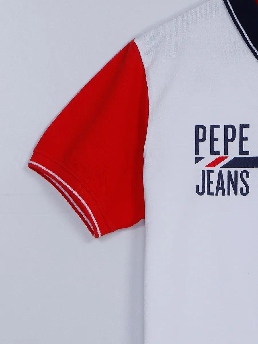 Pepe Jeans cotton white t shirt for men