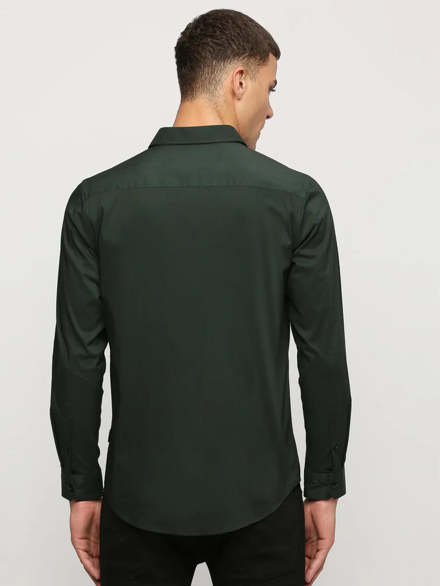 PEPE JEANS green cotton shirt