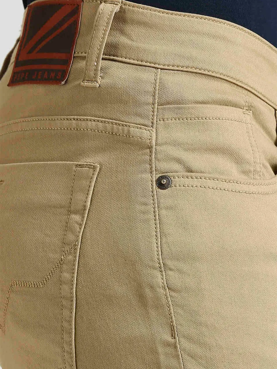 PEPE JEANS khaki solid shorts