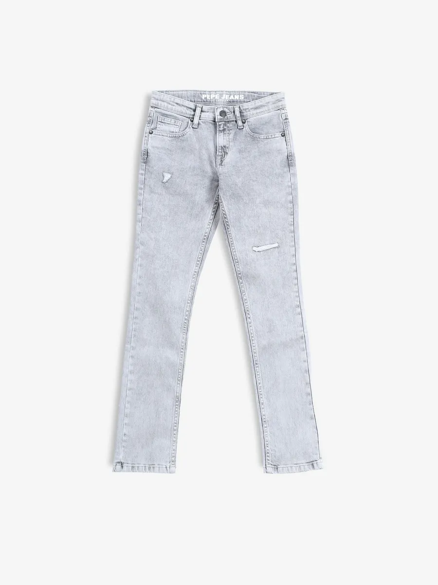 PEPE JEANS light grey ripped jeans