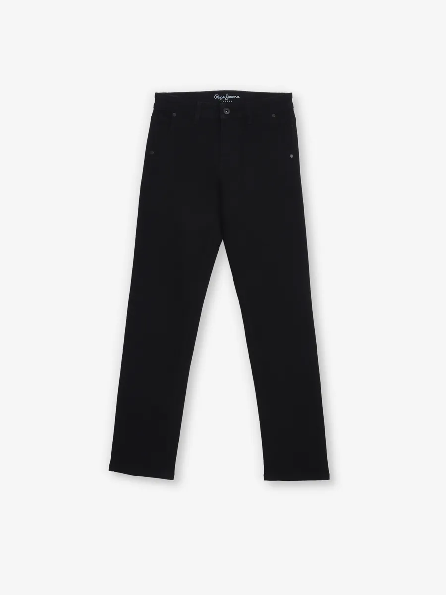PEPE JEANS solid black denim jeans for boys