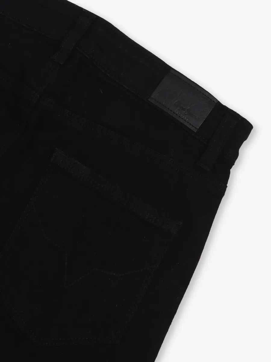 PEPE JEANS solid black denim jeans for boys