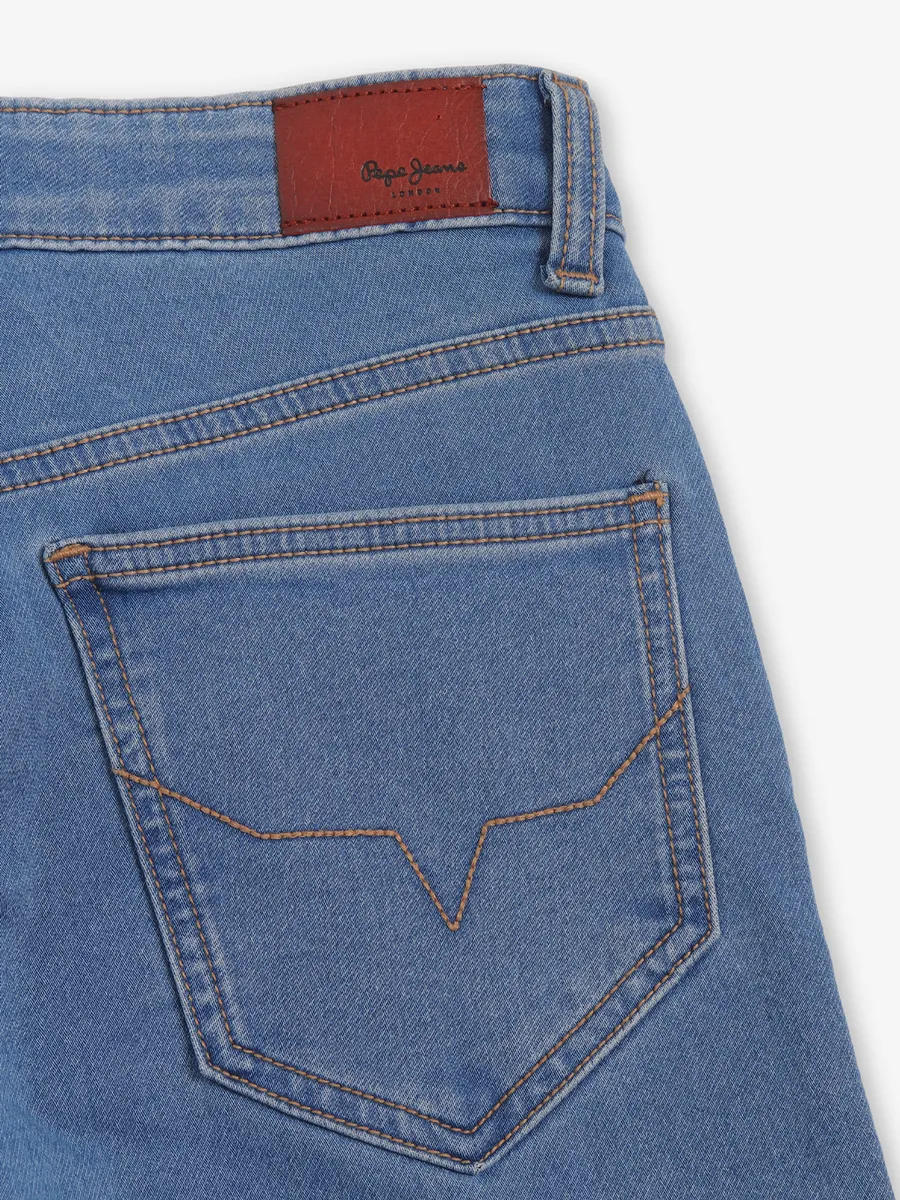 PEPE JEANS washed blue denim jeans