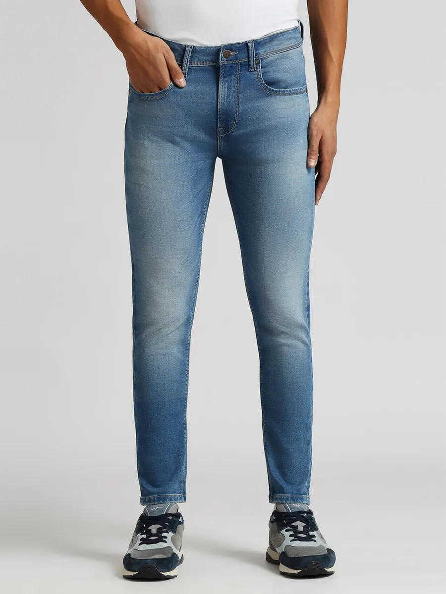 PEPE JEANS washed bule regular fit jeans