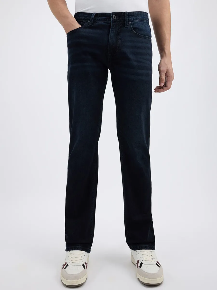 PEPE solid navy denim jeans for mens new collection