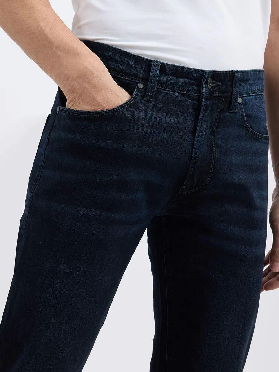 PEPE solid navy denim jeans for mens new collection