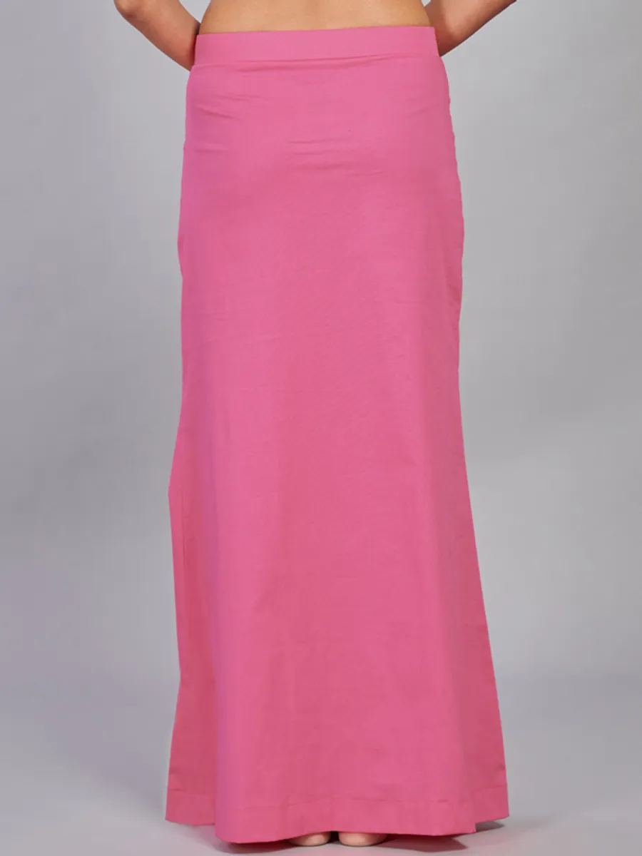 Pink plain saree shaper