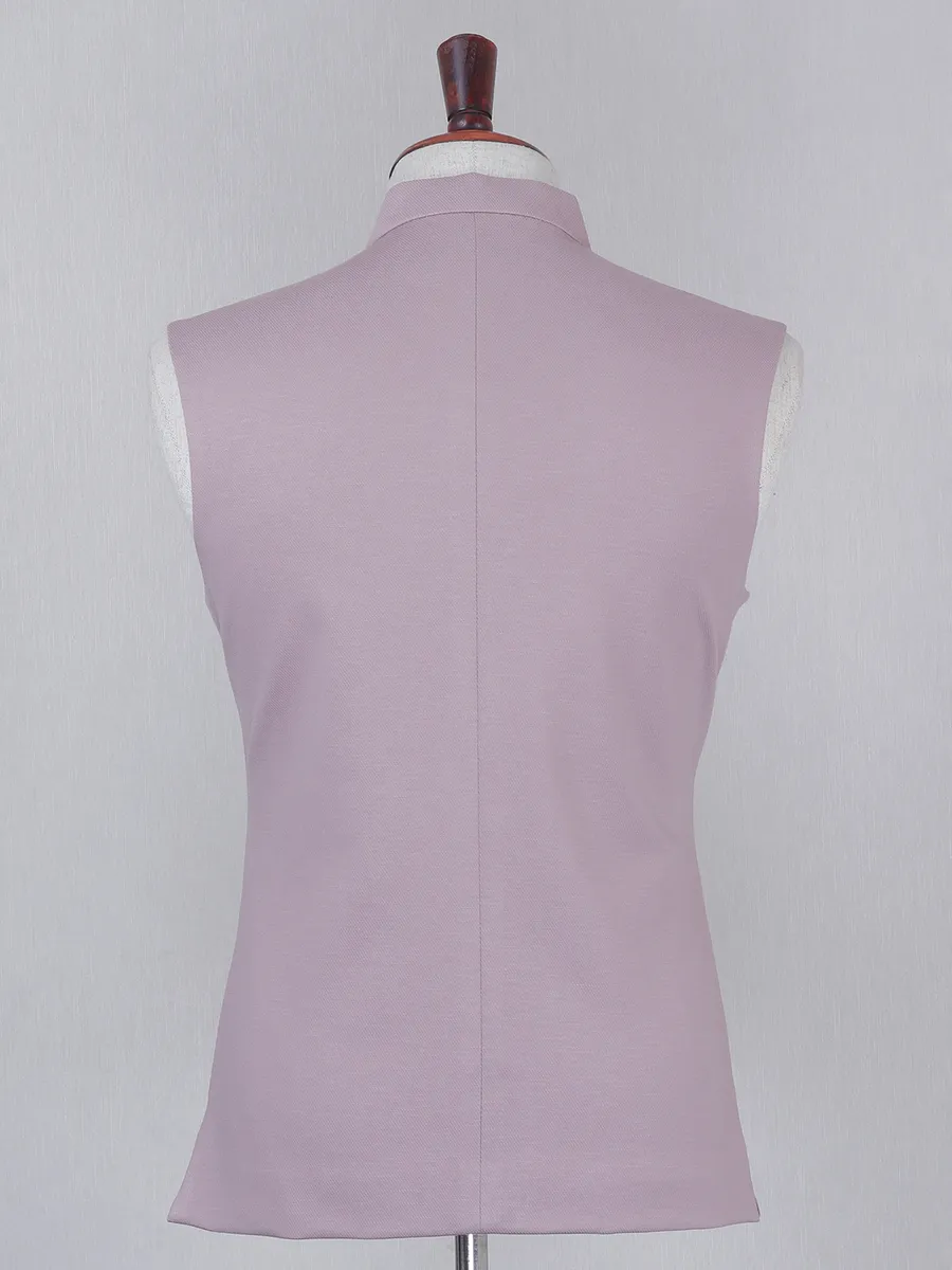 Pink wedding and party wear terry rayon waistcoat