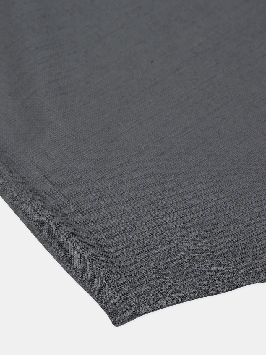Pioneer cotton grey color solid casual shirt