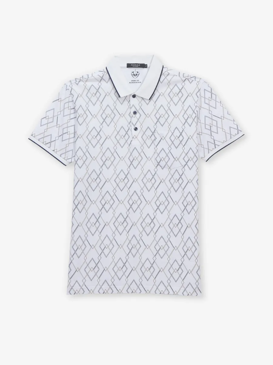 PSOULZ white casual printed cotton t-shirt
