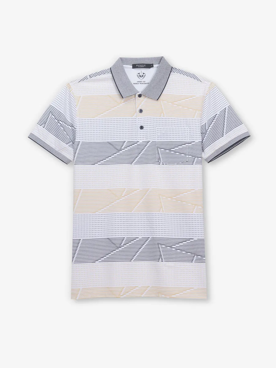 PSOULZ white cotton slim fit t-shirt