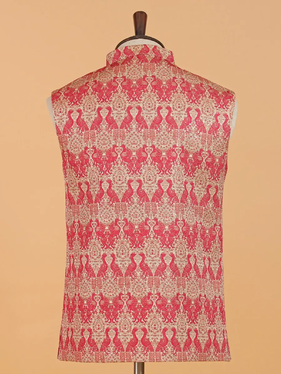 Rad cotton silk waistcoat with print