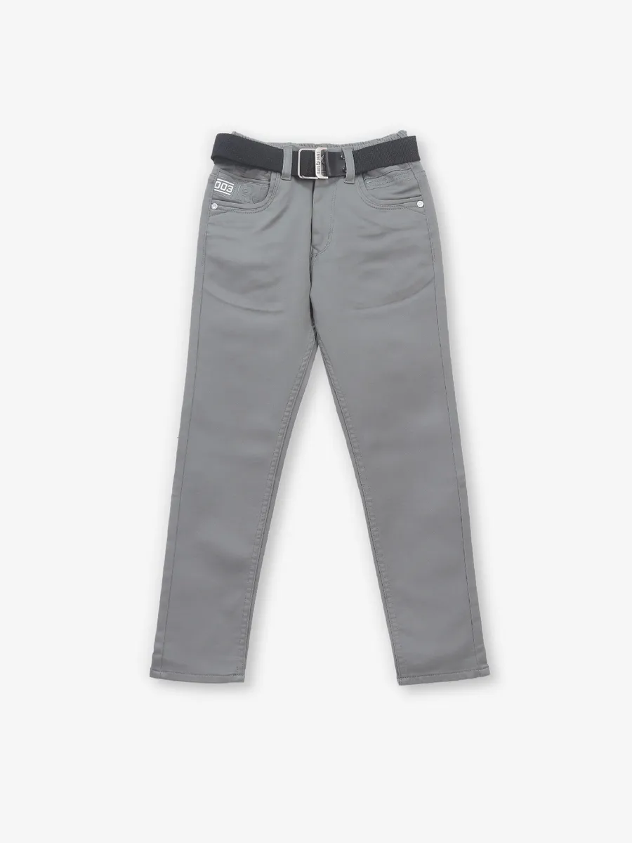 RAGS solid grey denim jeans for boys