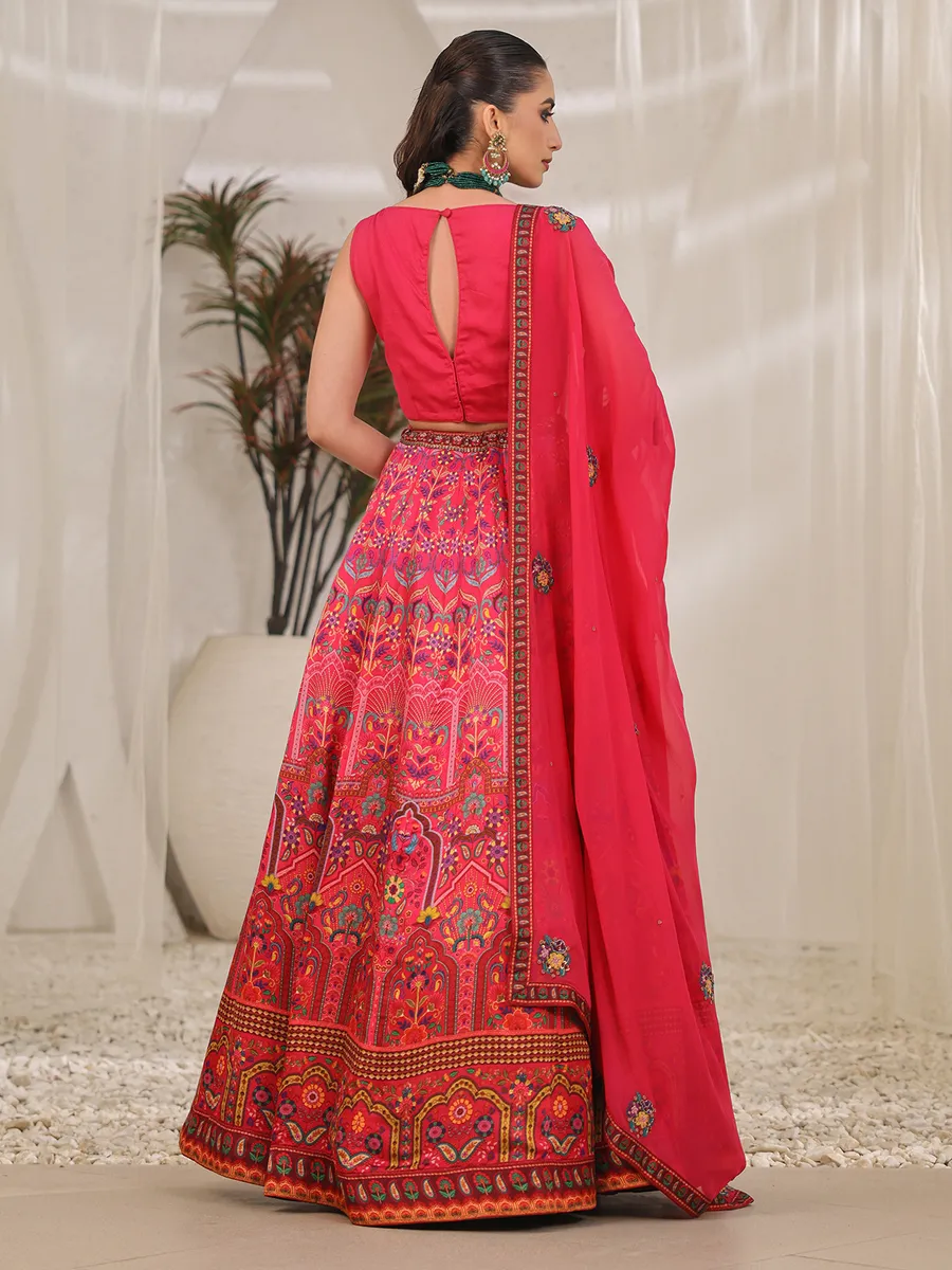 Rani printed lehenga choli