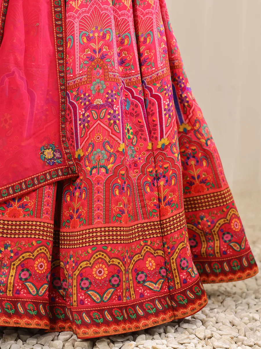 Rani printed lehenga choli