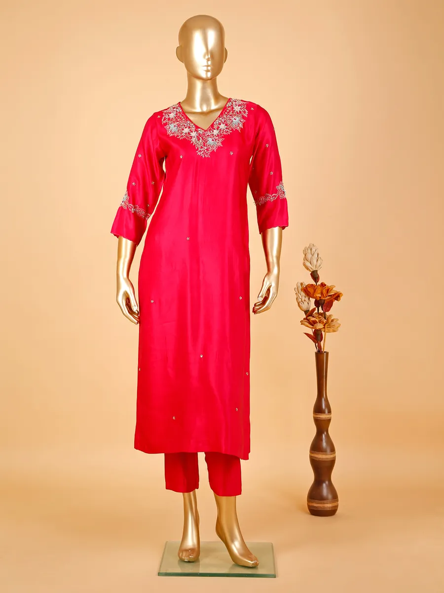 Rani silk kurti set