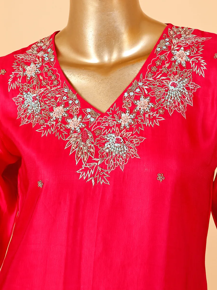 Rani silk kurti set