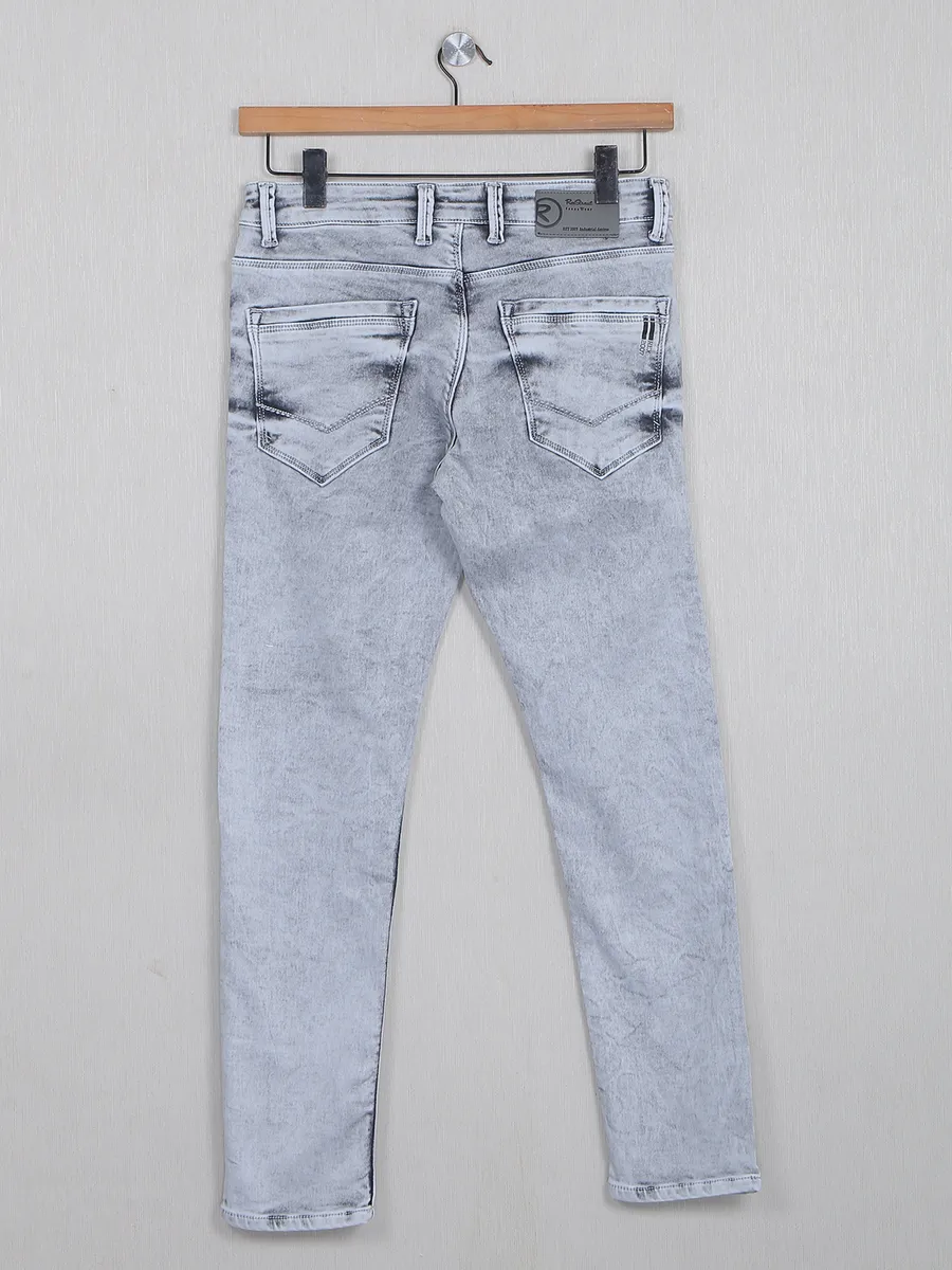 Rex Straut light grey denim washed jeans