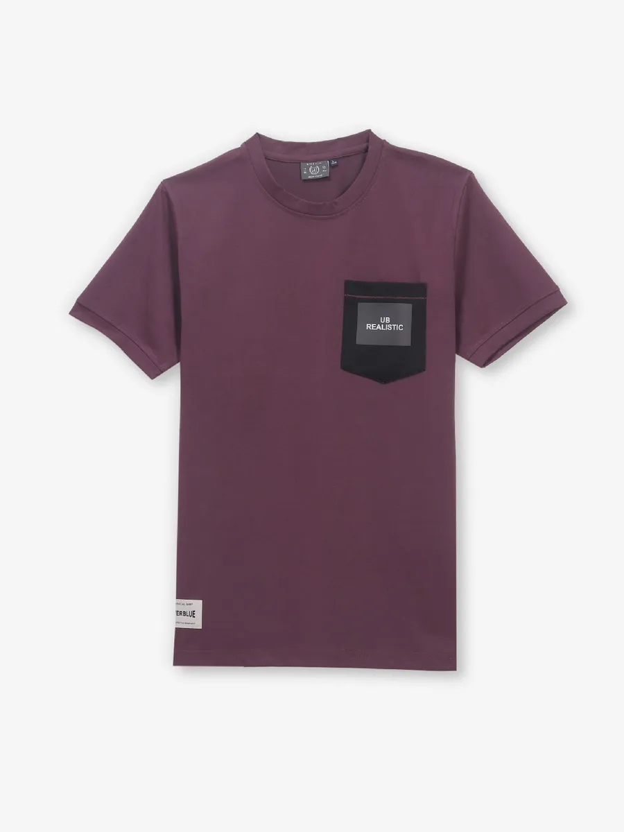 RIVER BLUE wine men t-shirt in cotton