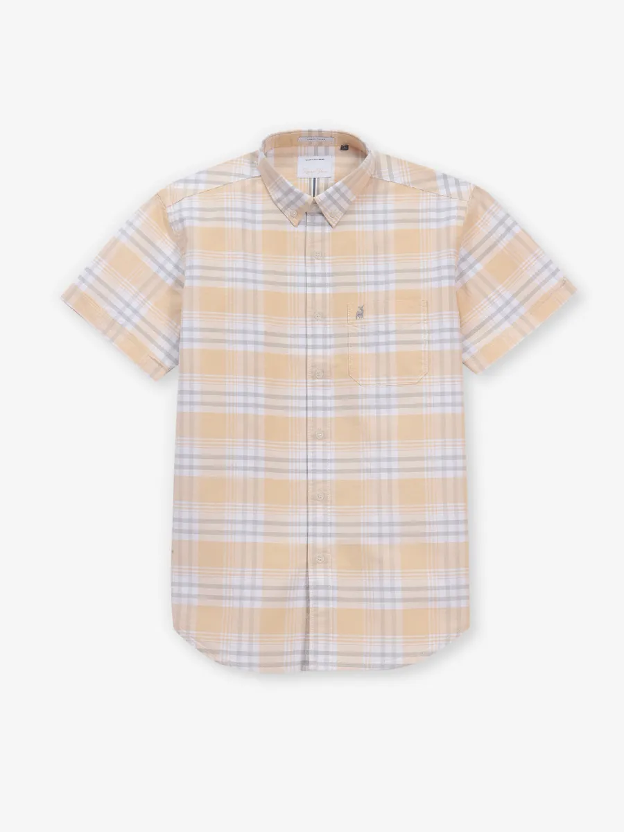 RIVER BLUE yellow cotton shirt