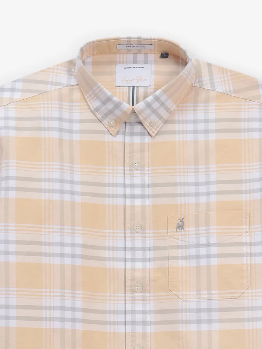 RIVER BLUE yellow cotton shirt