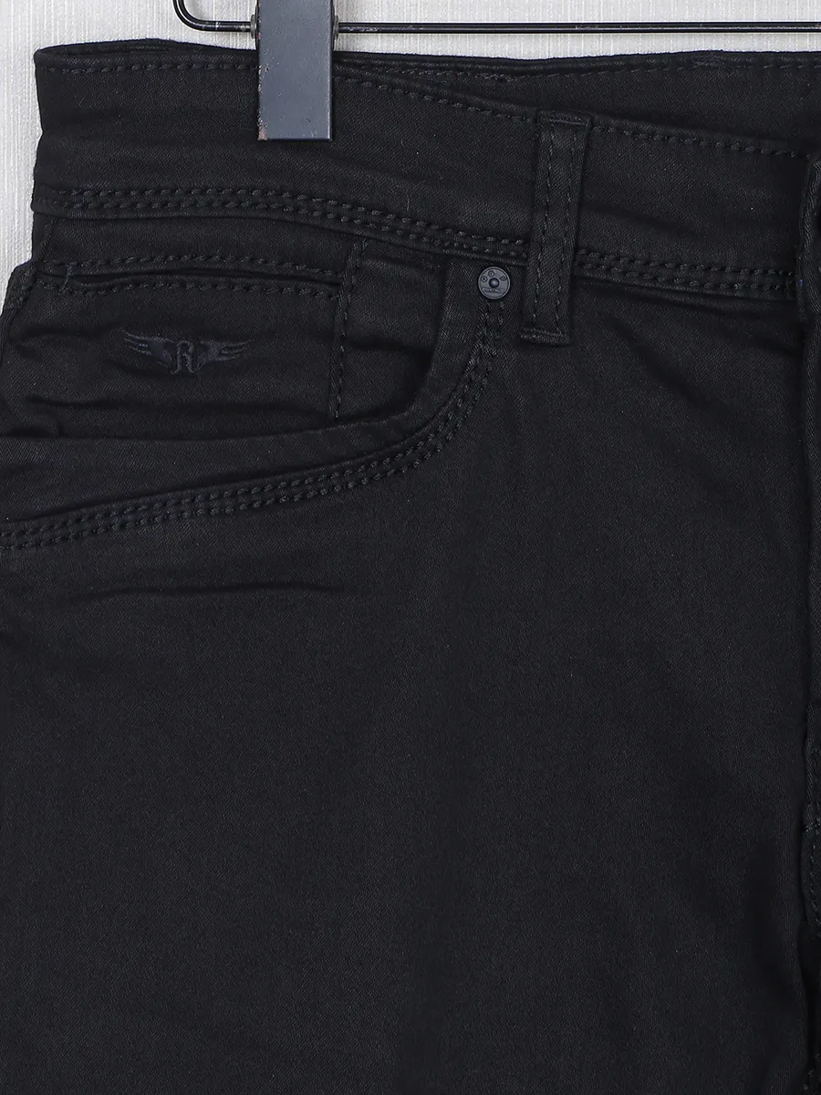 Rookies black denim jeans for men