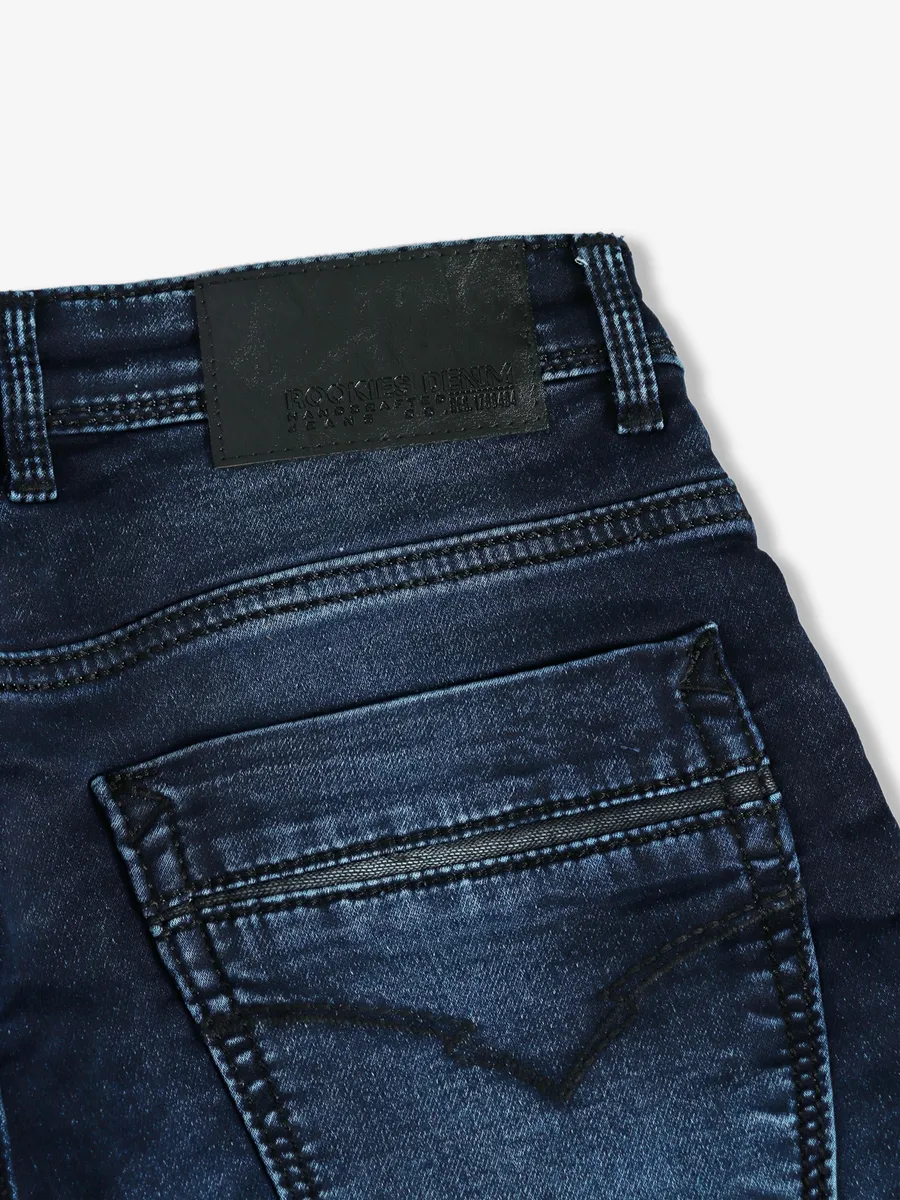 Rookies navy washed lennon fit jeans