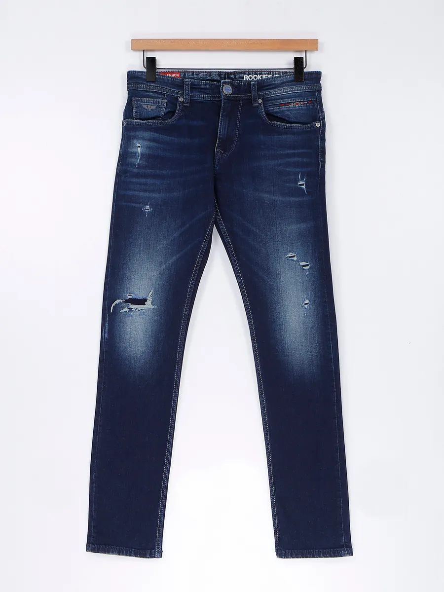 Rookies trendy indigo blue jeans