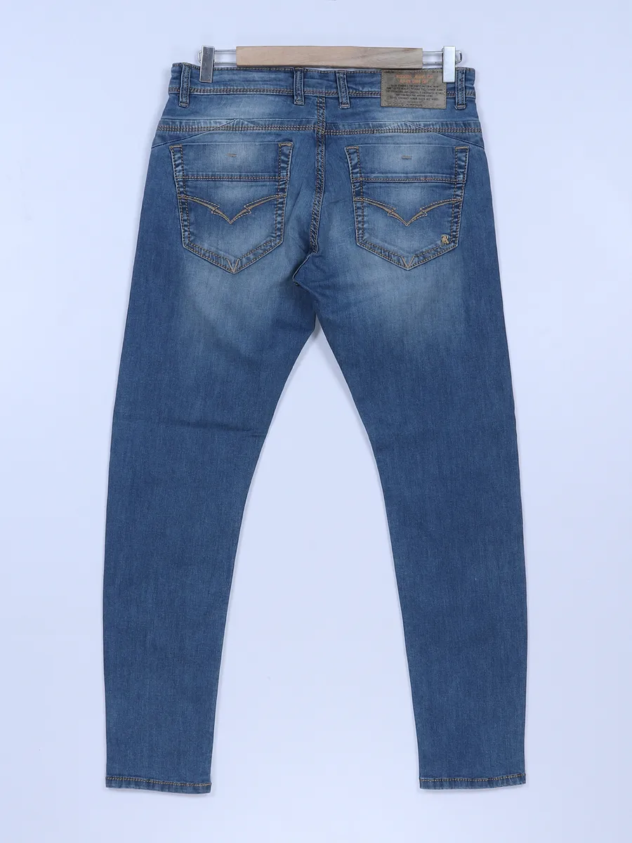 Rookies trendy sky blue washed jeans