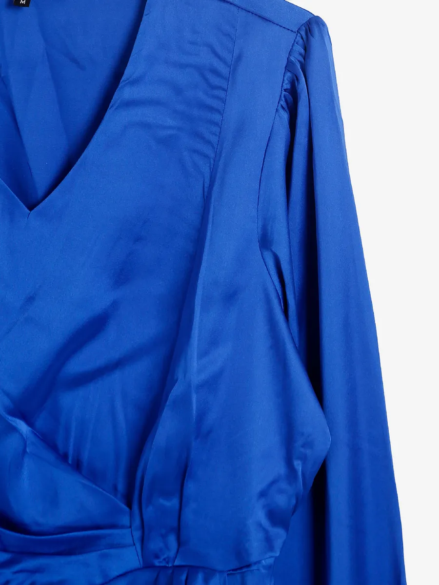 ONLY royal blue satin plain top