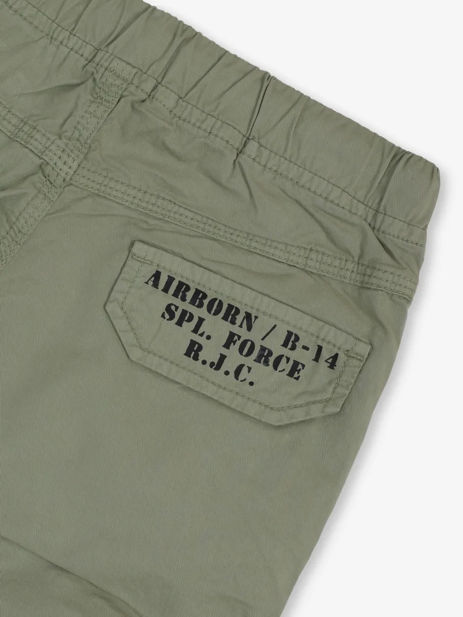 RUFF pista green cotton cargo for boy