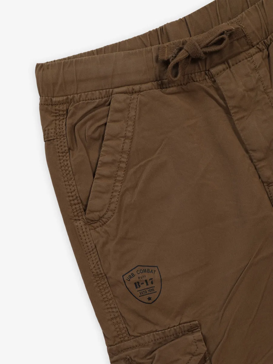 RUFF solid brown six pocket cargo