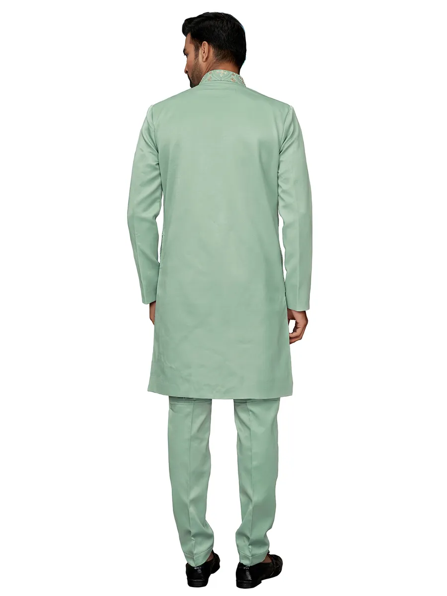 Sage green waistcoat set