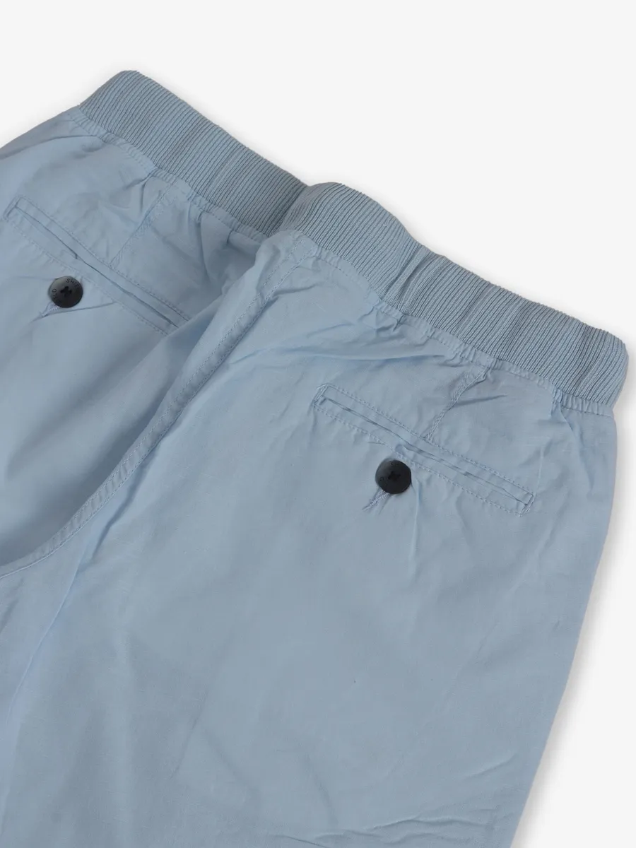 SHIELD sky blue cotton shorts