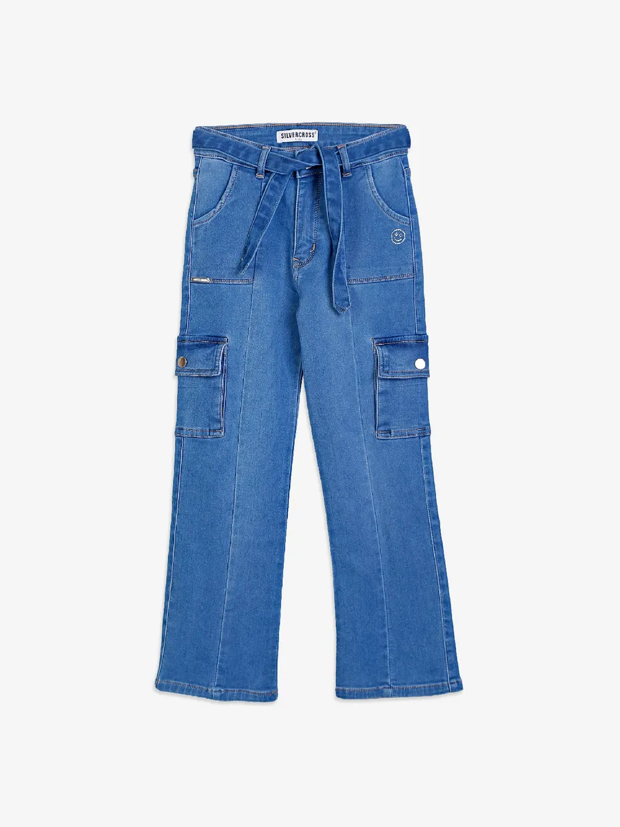 Silver Cross blue cargo jeans