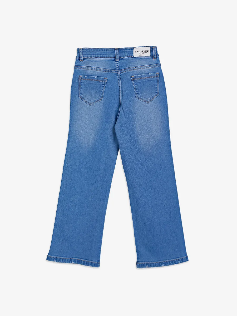 Silver Cross washed blue straight jeans