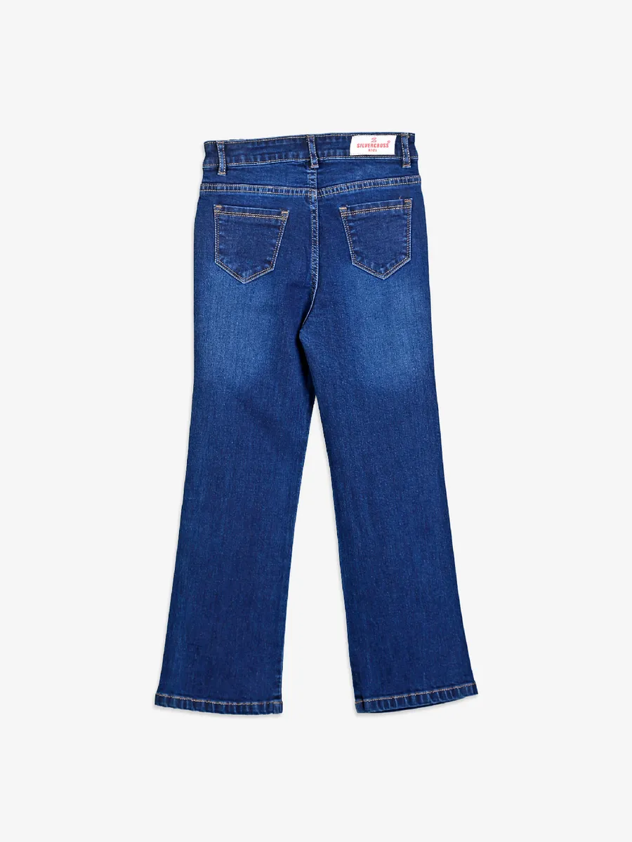 Silver Cross washed navy jeans