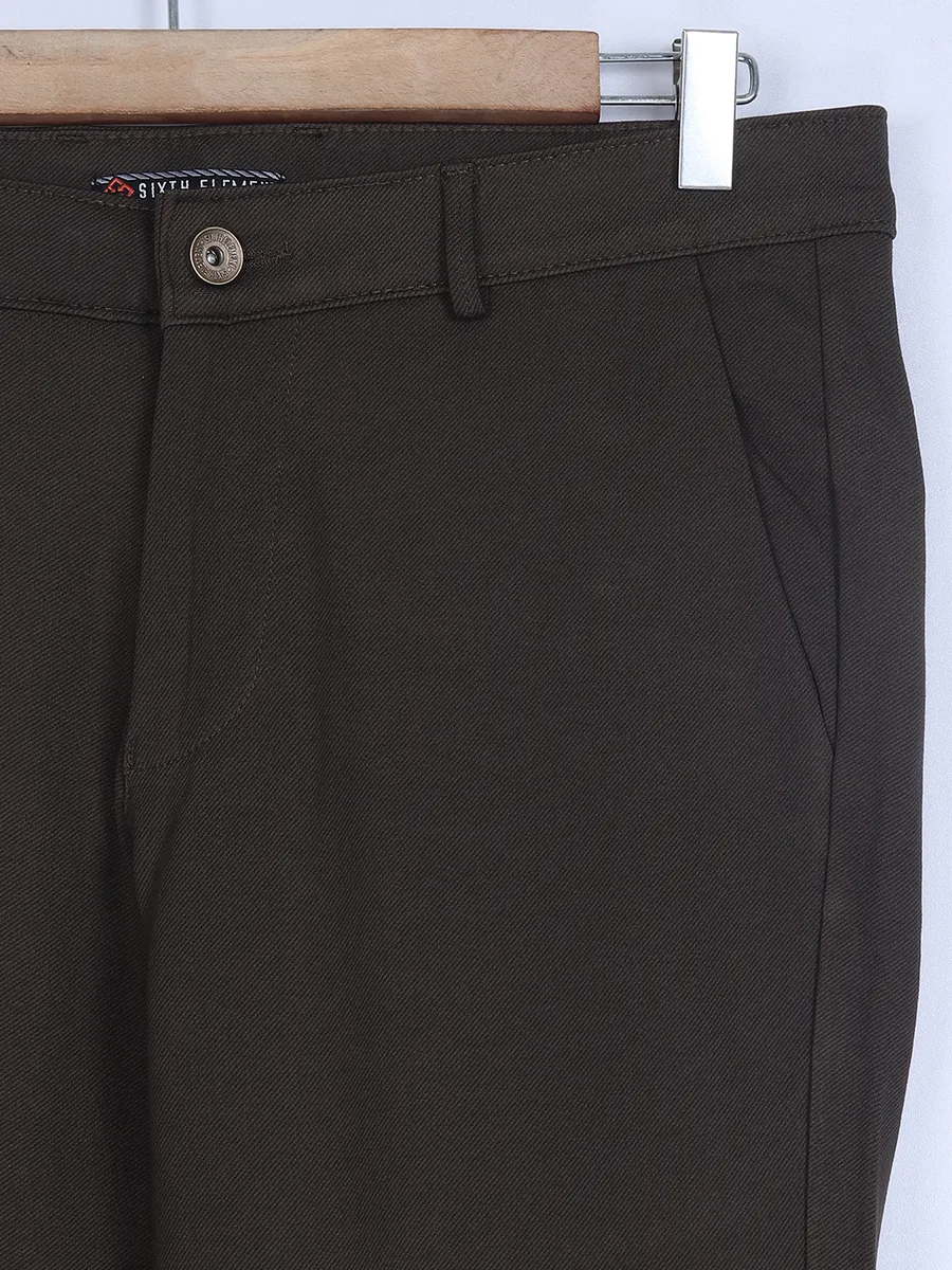 Sixth Element brown cotton trouser