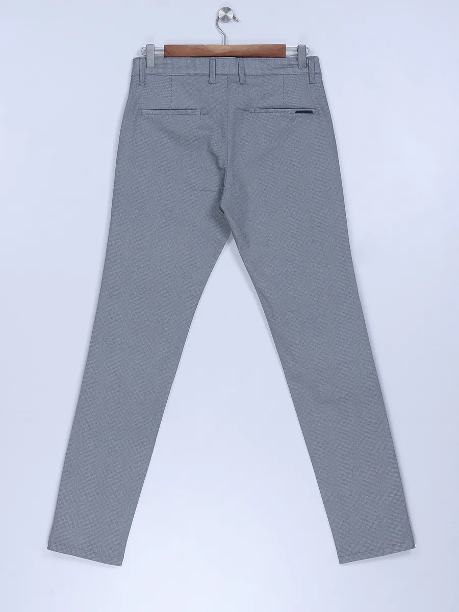 Sixth Element grey and blue cotton trouser