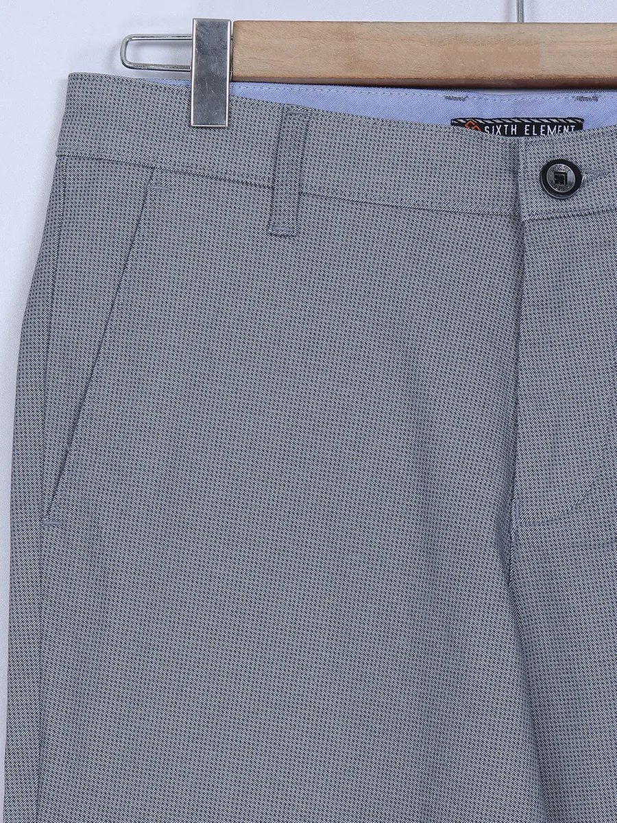 Sixth Element grey and blue cotton trouser