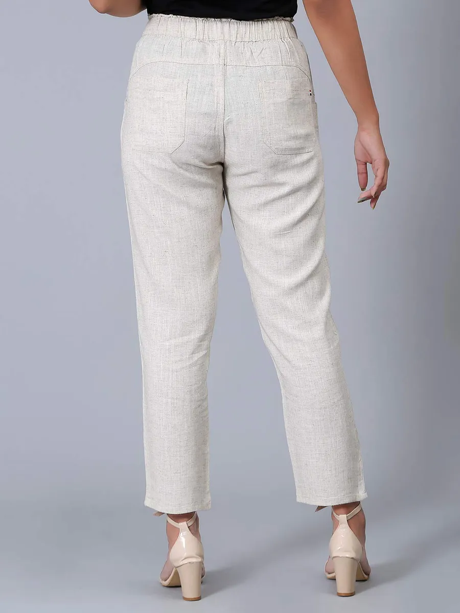 Solid white womens pyjama in linen