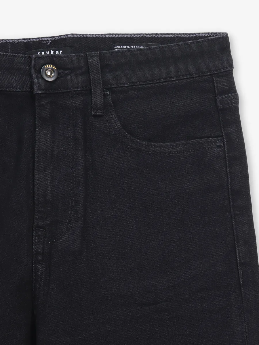SPYKAR black slim fit denim jeans